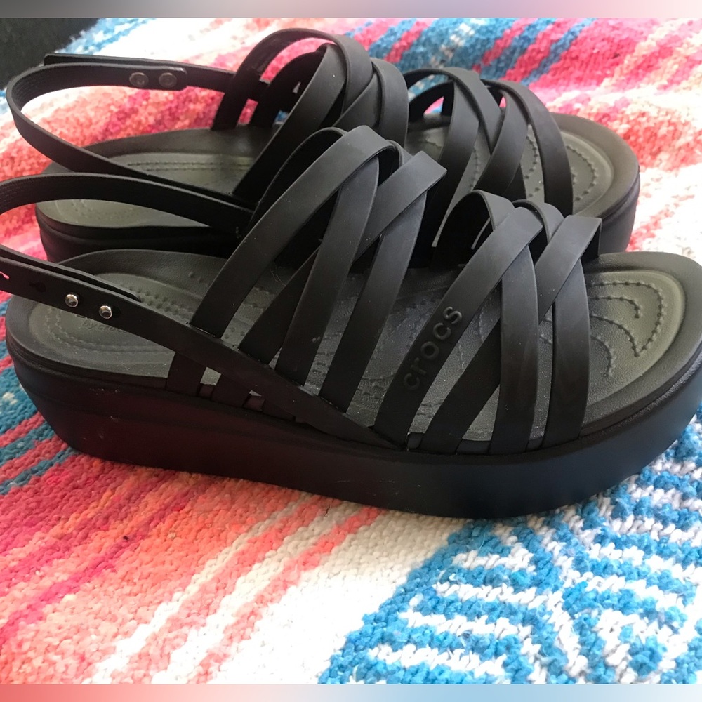 Crocs Brooklyn Strappy Low Wedges
